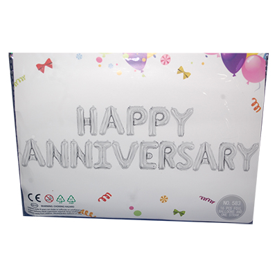 "Happy Anniversary Letter Foil Balloons -code -583-005 - Click here to View more details about this Product